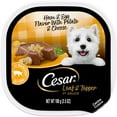 thumbnail image 2 of ( 2 Pack ) Cesar Loaf & Topper In Sauce Ham & Egg With Potato & Cheese Dog Food, 3.5 Oz. Trays, 2 of 6
