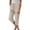 A-Beige196, variant on Womens Pants Stylish Capri Pants Solid Color High Waist Casual Drawstring Waist Rolled Hem Cropped Chic Trousers