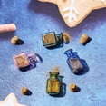 thumbnail image 4 of Hyuetrsa 45 Pcs 2 ml Mini Colored Glass Square Potion Bottles Mini Potion Bottles with Cork Tiny Spell Jars with Corks Stoppers & Funnel & Eye Bolts for DIY Decoration，9 Colors, 4 of 8