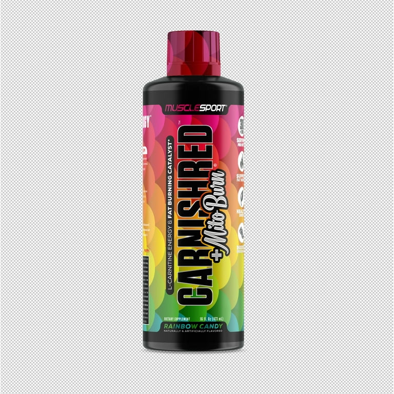 muscle sport l carnitine CarniShred®+ Mitoburn® 16oz Liquid - Non Stim Metabolism Support, - Workout  Catalyst
