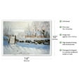 thumbnail image 2 of The Magpie - From an Original Color Painting by Claude Monet c.1869 - Master Art Print 10in x 14in, 2 of 4
