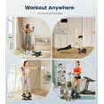 thumbnail image 4 of Opmukin Mini Steppers for Exercise, Mute the Sound with Resistance Bands, 331lbs Loading Capacity, Digital Monitor, Optional Twist Motion for Home Fitness - Dark Black, 4 of 8
