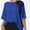 Blue, variant on Women's Oversized T-Shirt - Soft Summer Casual Tee, Half Sleeve Crew Neck Tunic Top, Comfortable Loose Fit