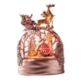 thumbnail image 2 of Bola de nieve musical navideña, figura decorativa con purpurina, decoración navideña, luz de noche para sala de estar, vacaciones y dormitorio., 2 of 9