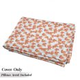 thumbnail image 5 of Coral Floor Pillow Lounger Cover, Soft Pastel Poppy Flowers on Chevron Zigzag Backdrop Romantic Feminine, Nap Mat Printed Fabric Case for 5 Pillows, 88" x 27", Coral Pale Blue Yellow, by Ambesonne, 5 of 5
