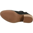 thumbnail image 5 of Toms Everly Black Leather/Faux Shearling Pull On Block Heel Fashion Boots (Black Leather/Faux Shearling, 5), 5 of 5