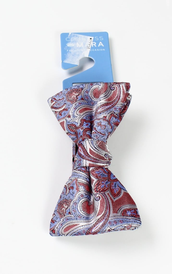 Countess Mara Skull Rugby Reversible Self-Tie Bow Tie