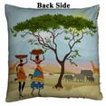 thumbnail image 2 of PKQWTM African Women In Mountain Landscape Reversible Mermaid Cushion Cover Home Decor Sequin Pillow Case Size 18x18 inches, 2 of 2