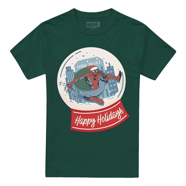 Spider-Man T-Shirt Rétro de Noël pour Adultes New York Happy Holidays