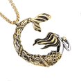 thumbnail image 3 of Mermaid Necklace for Men with Durable Titanium Steel and Golden Clavicle Chain 1pc, 3 of 5