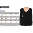 thumbnail image 3 of Little Vintage Girls Women V-Neck Long Sleeve Shirts, Cotton Basic Tops & T-Shirt (2X, Desert), 3 of 3