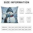 thumbnail image 5 of Nawypu  Christmas Snowman Winter Throw Pillow Covers Snowman Home Decorative Pillow Covers Square Pillow Case for Living Room Bed Sofa and Car Cushion Cover, 5 of 5