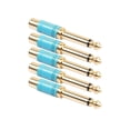 thumbnail image 4 of Convertidor de para Mezcladora Amplificador de Micrófono de 6.35 Azul Sunnimix Enchufe adaptador de audio RCA, 4 of 8