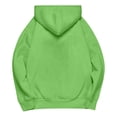 thumbnail image 3 of Pullover Hoodie with Adjustable Drawstring Hood and Front ESSENTIALS Lettering Print Casual Loose Fit Design Green M, 3 of 8