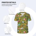 thumbnail image 3 of Lsque Transportation Prints Pattern Mens Polo Golf Shirts Funny Graphics Shorts Sleeve Button Shirts Baseball T-shirt-4X-Large, 3 of 7
