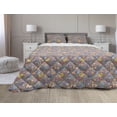 thumbnail image 1 of Whimsical Comforter & Sham Bedding Set, Colorful Spotty Pattern with Lively Blossoms Singing Happy Birds Fantasy, 3 pcs Duvet Set Microfiber Filling Quilt, 5 Sizes, Multicolor, by Ambesonne, 1 of 4