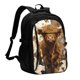 thumbnail image 1 of Easygdp Cow With Butterflies Lilies Mochila para Laptop de Viaje con Puerto USB, Mochila para Laptop con Puerto de Carga USB para Mujeres y Hombres, 1 of 7