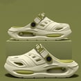 thumbnail image 5 of Slip On Shoes for Men Hands Free Men's Hollow Out Adjustable Strap Platform Clogs Breathable Slip On Outdoor Sandals Lightweight Summer Beach Walking Casual Shoes Summer Slippers, 5 of 8