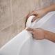 thumbnail image 3 of Self-Adhesive White Caulk Strip Mildew-Resistant Cuttable Tape for Home Bathroom, 3 of 5