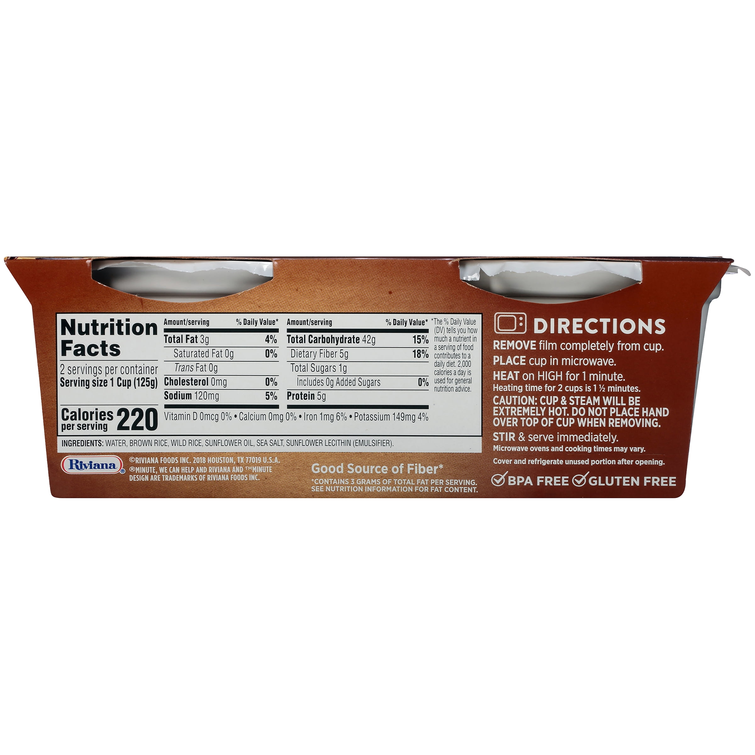 Minute Ready To Serve Brown Rice Wild Cups 4 Oz 2 Ct Minute Ready To Serve Brown Rice Wild