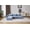 Blue, variant on LQLI Modular Sofa, Sectional Sofa, Chenille Sofa, Foldable Wave Textured Black Couch, Detachable Lounge Set for Living Room, Bedroom, Apartment, 1 Middle Seat, 1 Ottoman and 1 Side Chaise