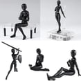 thumbnail image 3 of PVC Model with Box Drawing Models for Artists(Female+Male,Black), 3 of 9