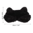 thumbnail image 4 of Unique Bargains Soft Fox Eyes Sleep Mask Eye Shade Cover for Rest and Travel Black, 4 of 6