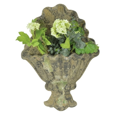 Aged Ceramic Moss Wall Planter