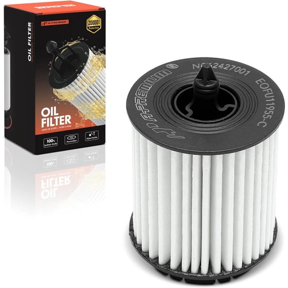 A-Premium 20K Miles Upgrated Protection Oil Filter Compatible with Chevrolet & GMC & Buick & Saab & Oldsmobile & Pontiac & Saturn & Fisker Models - Equinox, Malibu, Impala, Terrain, LaCrosse