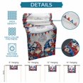 thumbnail image 6 of Independence Day Gnomes Table Runner 70 Inches, 4th of July Red Blue Poppy Floral Bed Runner Dresser Scarves Tabletop for Indoor Outdoor Parties/Ceremony/Banquet, 13" x 70", 6 of 9