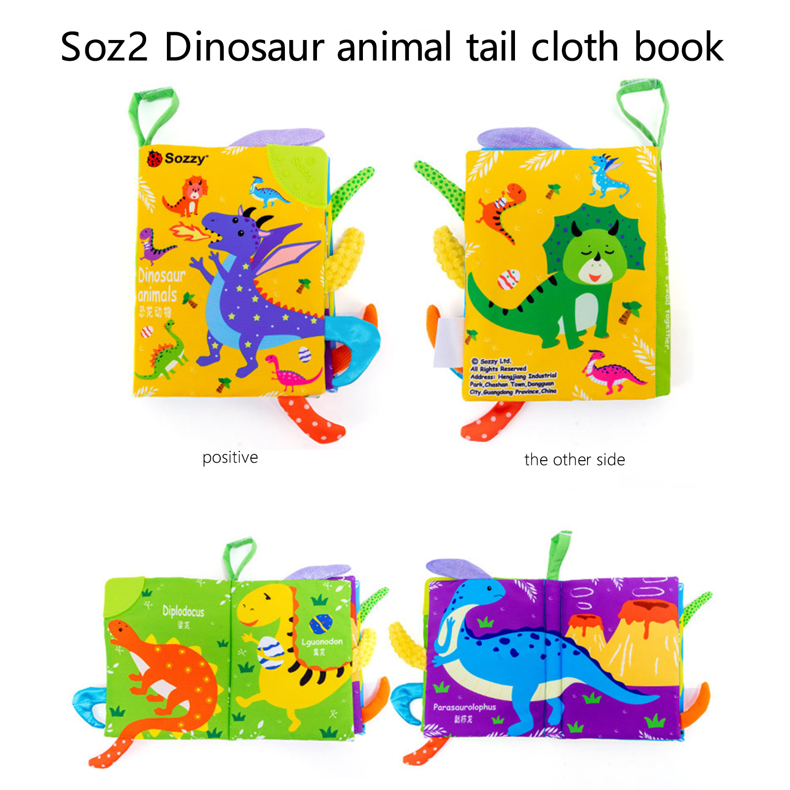 KIHOUT Clearance So-ft Cloth Book Crinkle Book For Baby, Montessori ...