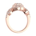 thumbnail image 4 of 3/8 Carat Prong Set Diamond Twisted Halo Engagement Ring in 14K Rose Gold (Ring Size 8.5) (I1-I2 Clarity), 4 of 4