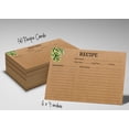 thumbnail image 6 of Inkdotpot 4x6 Inch Recipe Cards (Set of 50) , Thick Double Sided Premium Card Stock- Modern Style Kraft Recipe Notecards for Weddings- Bridal- Baby Shower - Greenery Theme, 6 of 6
