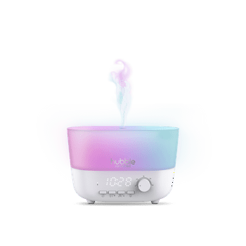Hubble Connected Hubble 5-in-1 Humidifier with Aroma Diffuser, Speaker, Night Light, and Clock
