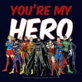 thumbnail image 2 of Men's Justice League You’re My Hero Squad Graphic T-Shirt, 2 of 5