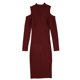 thumbnail image 2 of bar III Vestido ajustado texturizado para mujer, rojo, pequeño, 2 of 2