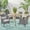 Gray, variant on Noble House Albury 5 Piece Wooden Round Patio Dining Set in Gray