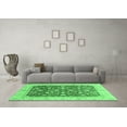 thumbnail image 3 of Ahgly Company Indoor Round Oriental Emerald Green Modern Area Rugs, 7' Round, 3 of 4