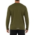 thumbnail image 3 of Athletic Works Men's and Big Men's Active Quick Dry Performance Long Sleeve T-Shirt, up to Size 5XL, 3 of 5