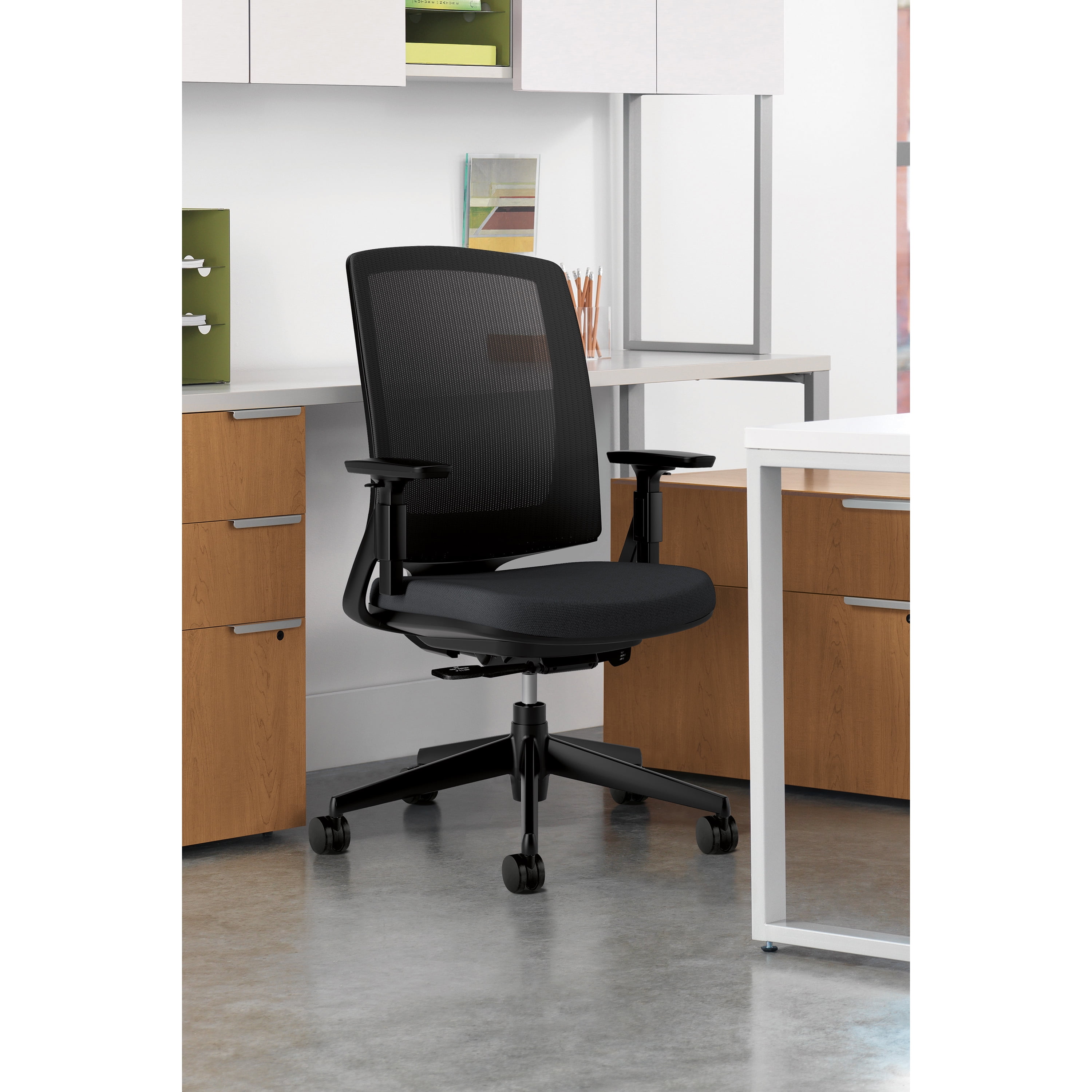 Hon Hon2281va10t Lota Mesh Back Chair Arms 1 Each