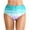 ZA Sky Blue, variant on MNCEKFOD Women's Tummy Control Swim Bottoms Floral High Waist Ruched Belly Control Bikini Swim Shorts Comfortable And Stylish Swimsuit Bathing Suit Bottoms Dark Purple L