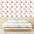 thumbnail image 3 of Ambesonne Vintage Peel & Stick Wallpaper for Home, Ribbon Lines Flowers Art, 13"x72", Pistachio Green Mustard, 3 of 5