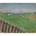thumbnail image 2 of Alfred William Finch 17x15 Black Ornate Wood Framed Double Matted Museum Art Print Titled - The Wellington Racecourse in Drizzle (Ostende) (1888), 2 of 5