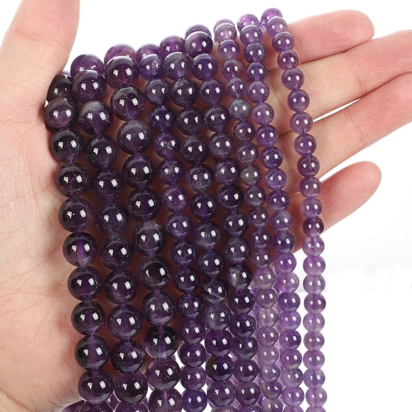 Zhuge 6mm Purple Natural Stone Semi finished Jewelry Accessories Natural Stone Bead DIY Bracelet, Necklace Jewelry Accessories