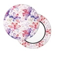 thumbnail image 2 of KLL Lilies Flowers Round Bar Chair Cushion Cover 14 inch ,Bar Stool Protector with Elastic, Soft Washable, 2 of 6