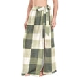 thumbnail image 2 of Women Sarong Wraps Checkered Pattern-e1 Swimsuit Beach Pareo Bikini Coverups Skirt M, 2 of 7