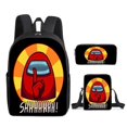 thumbnail image 2 of Space Werewolf Kill Among Us Game Peripheral Primary And Secondary School Students Backpack Satchel Pen Bag School Bag Three-piece Set, 2 of 5
