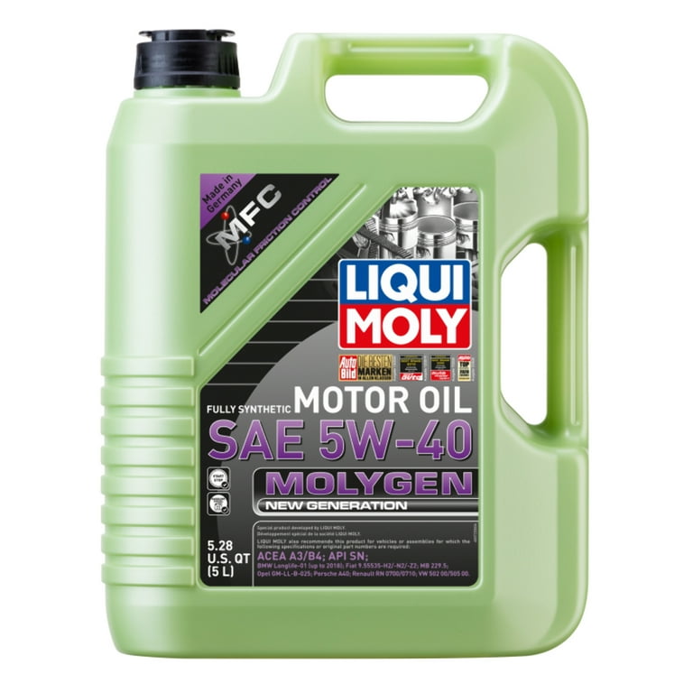 Liqui Moly, Syn Oil 5W-40, 20232 5 Liters, Fully Synthetic