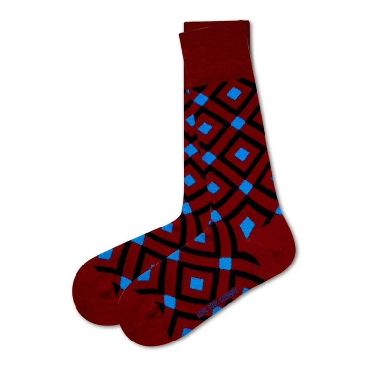 fun burgundy dress socks No Cold Feet Solid Burgundy Socks