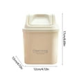 thumbnail image 3 of AuroraX Stylish Mini Trash Can with Swing Lid White Cute 1.5L Rectangle Wastebaskets Art Deco Plastic Easy-To-Clean Trash Bin for Desk Office Vanity, 3 of 6